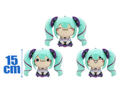 初音ミク　もちぴこぬいぐるみーあさがおー