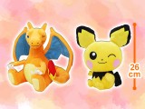 寶可夢 看！尾巴~ 玩偶（特大）~噴火龍·皮丘~