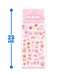 クリアぷくぷくキャンディーシール　Ａ