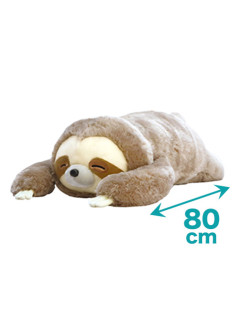 くったりナマケモノまったりんちょウルトラＢＩＧ　Ｂ．グレーベージュ