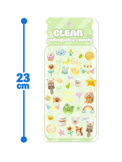 透明立體貼紙 B