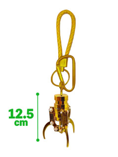 クリアＢＯＸ入り　ＧＯＬＤ　クレーンアームキーホルダー