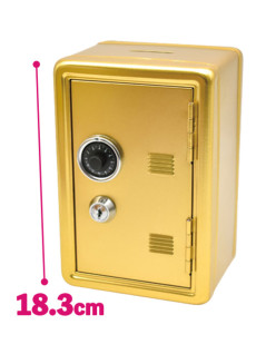 金の金庫型貯金箱