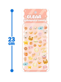 クリアぷくぷくキャンディーシール　Ｃ