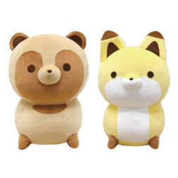 タヌキとキツネ　ましゅもっち