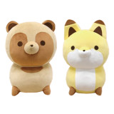 タヌキとキツネ　ましゅもっち