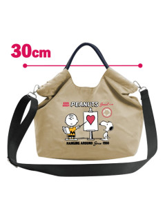 スヌーピー刺繍軽量２ＷＡＹトートバック　Ｂ