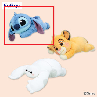 ディズニーキャラクター　くったり　ＢＩＧぬいぐるみ～スティッチ・ベイマックス・シンバ～　Ａ