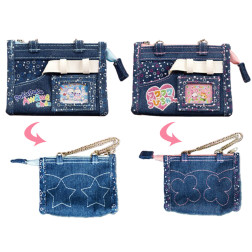 カミオジャパン　平成ファンシーデニム風ポーチ