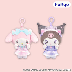 マイメロディ・クロミ　くりっぴぃ　ぬいぐるみ～ねこみみメイドカフェ～