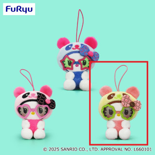 熊貓 Hello Kitty 復古太陽眼鏡吉祥物 C