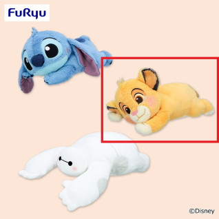 ディズニーキャラクター　くったり　ＢＩＧぬいぐるみ～スティッチ・ベイマックス・シンバ～　Ｂ