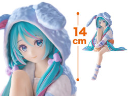 初音ミク　ぬーどるストッパーフィギュアーうさ耳パジャマ・ブルーｖｅｒ．ー