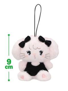 ｍｉｋｋｏ　ｃｈａｒａｃｔｅｒｓ　ＢＬＡＣＫ　ＲＩＢＢＯＮ　マスコット　Ｂ