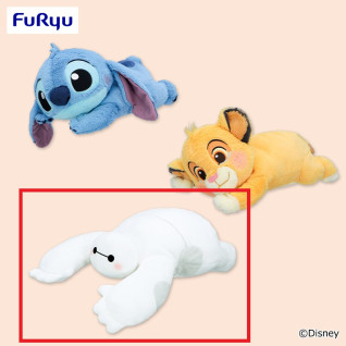 ディズニーキャラクター　くったり　ＢＩＧぬいぐるみ～スティッチ・ベイマックス・シンバ～　Ｃ