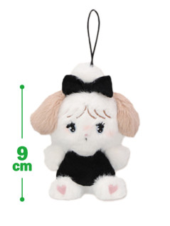 ｍｉｋｋｏ　ｃｈａｒａｃｔｅｒｓ　ＢＬＡＣＫ　ＲＩＢＢＯＮ　マスコット　Ｃ