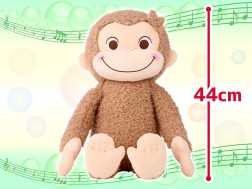 おさるのジョージ　赤いほっぺ　スーパーラージぬいぐるみ