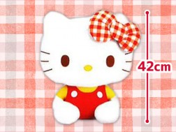 Hello Kitty 格紋緞帶玩偶GJ