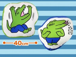 １００日後に死ぬワニ　ダイカットクッション