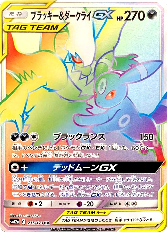 【V賞】ブラッキー＆ダークライGX HR PSA10