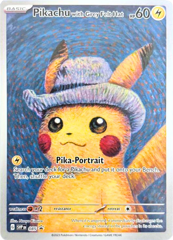 【A賞】Pikachu with Grey Felt Hat P PSA10