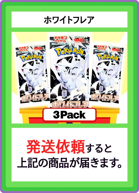 【B賞】ホワイトフレア 3パック